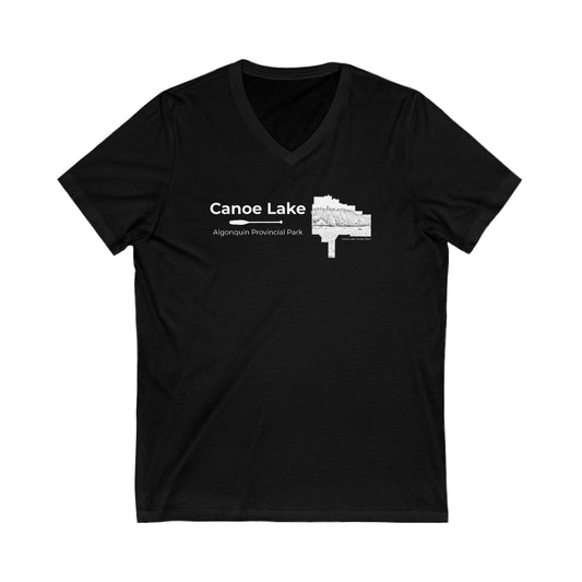 Canoe Lake Women's V-Neck Graphic Tee