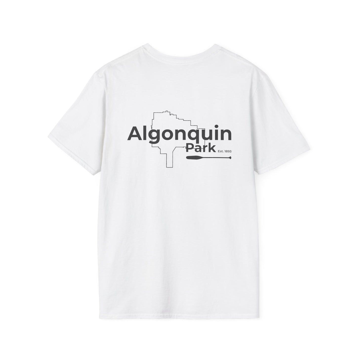 Burnt Island Lake Map Tee