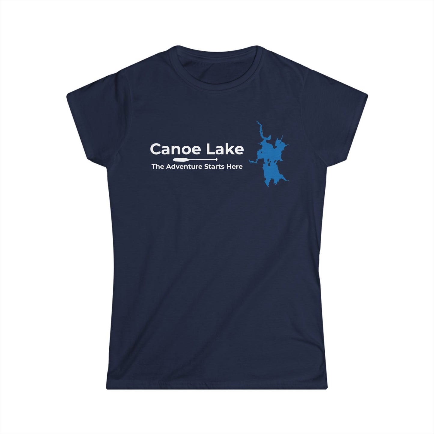Canoe Lake Women's Map Tee