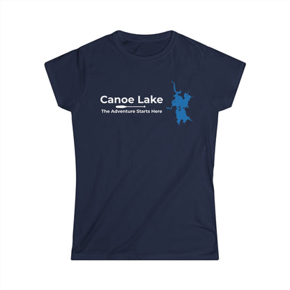 Canoe Lake Women's Map Tee