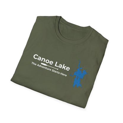 Canoe Lake Map Tee