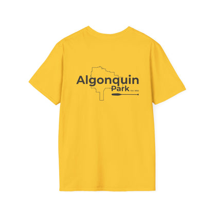 Burnt Island Lake Map Tee