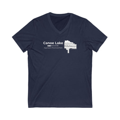 Canoe Lake Women's V-Neck Graphic Tee