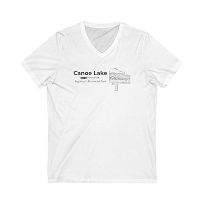 Canoe Lake Women's V-Neck Graphic Tee