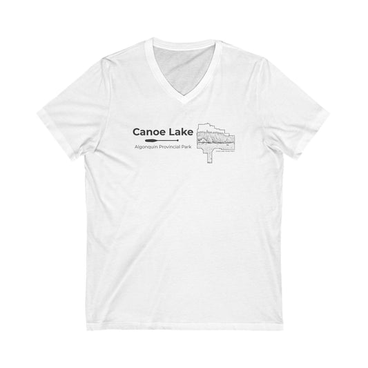Canoe Lake Women's V-Neck Graphic Tee