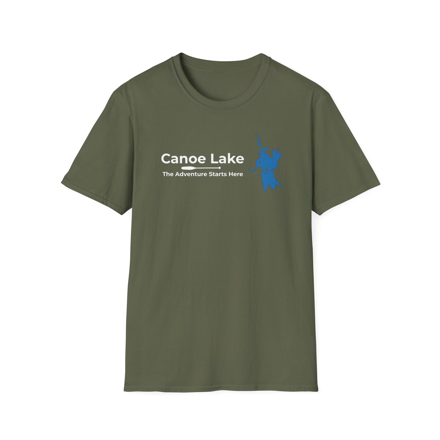Canoe Lake Map Tee