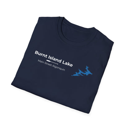 Burnt Island Lake Map Tee