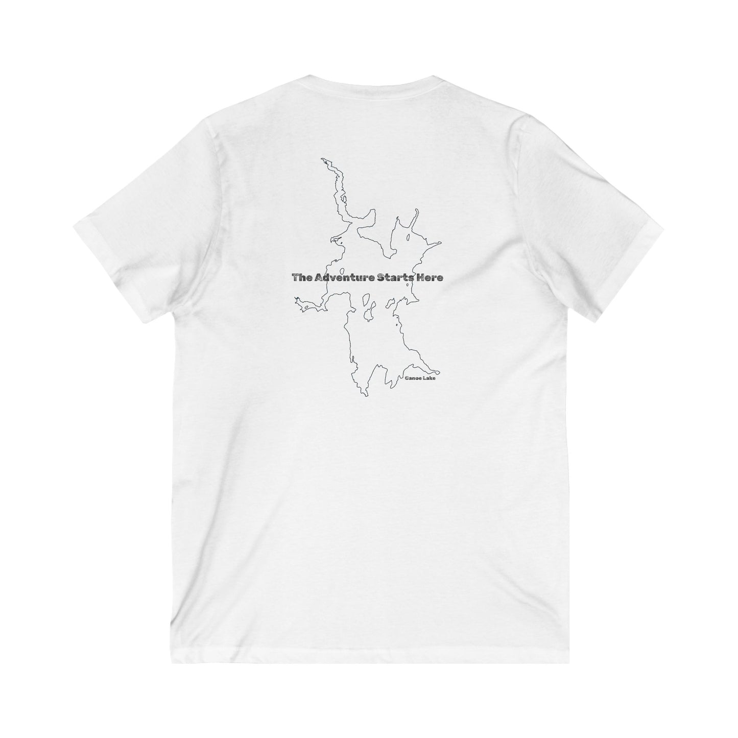 Canoe Lake Women's V-Neck Graphic Tee