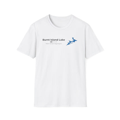Burnt Island Lake Map Tee