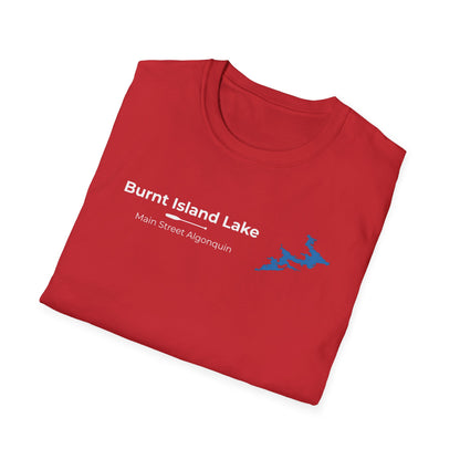 Burnt Island Lake Map Tee