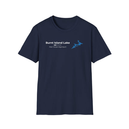 Burnt Island Lake Map Tee