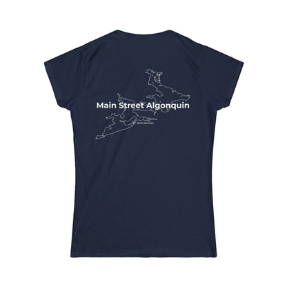 Burnt Island Lake Women's Map Tee