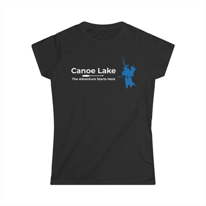 Canoe Lake Women's Map Tee