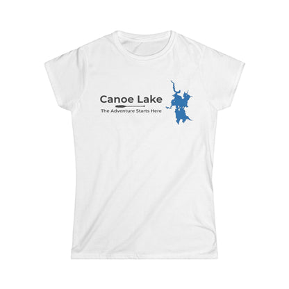 Canoe Lake Women's Map Tee