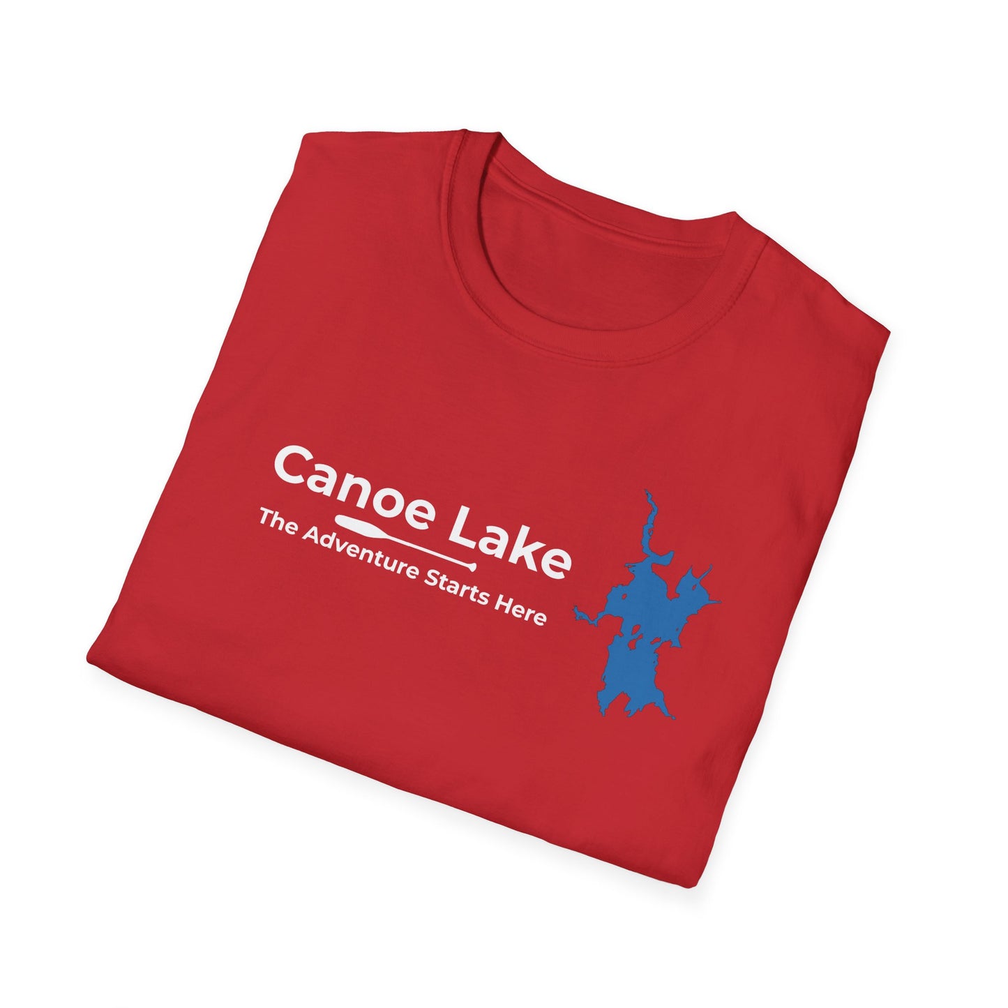 Canoe Lake Map Tee