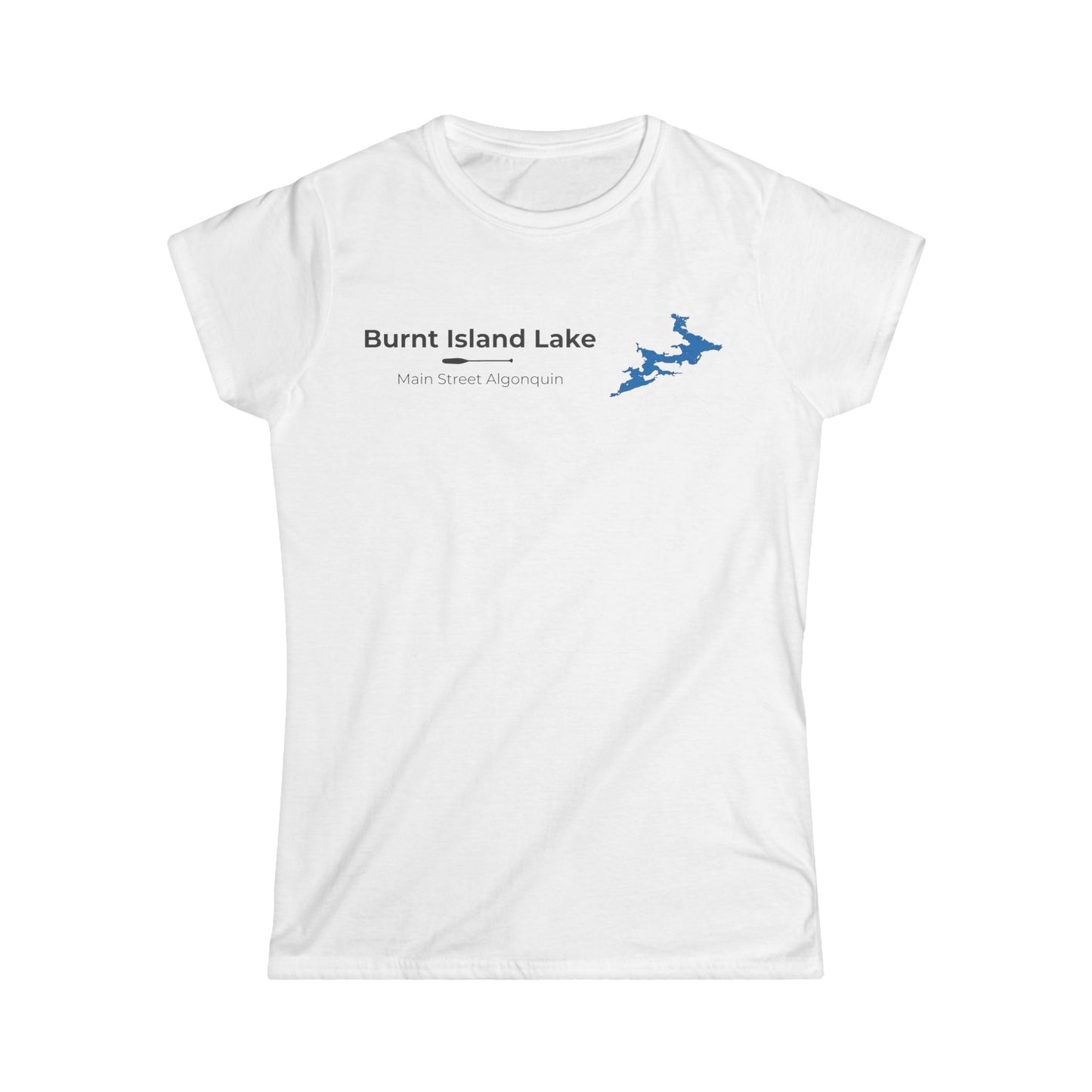 Burnt Island Lake Women's Map Tee