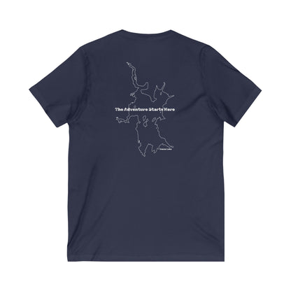 Canoe Lake Women's V-Neck Graphic Tee